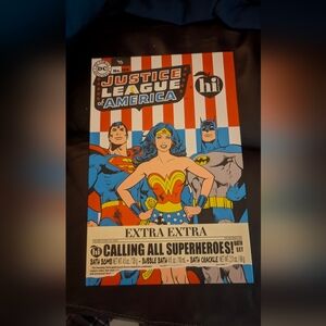 Justice League of America Book filled with bath bombs,bath stuff